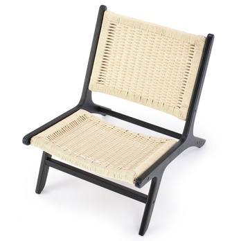 Kreslo FUDIN čierna/prírodná 2