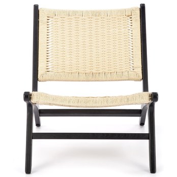 Kreslo FUDIN čierna/prírodná 3