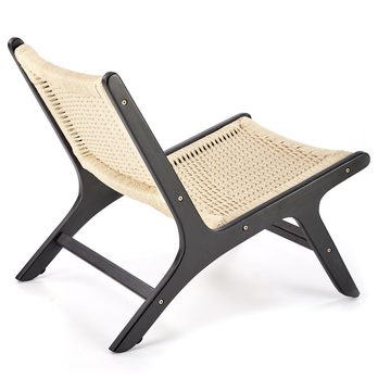 Kreslo FUDIN čierna/prírodná 6