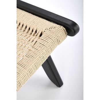 Kreslo FUDIN čierna/prírodná 8