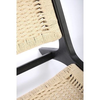 Kreslo FUDIN čierna/prírodná 10