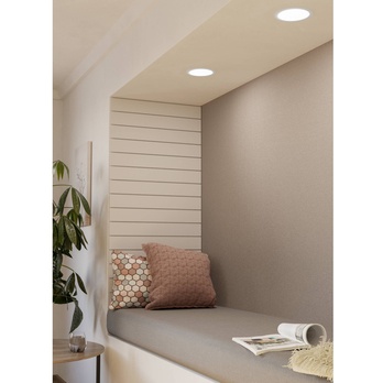 Zapustené LED svietidlo FUEVA 2 biely kov, 3000K 1