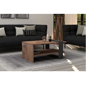 Konferenčný stolík FUNDA prírodná/antracitová 1