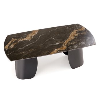 Jedálenský stôl FUREM čierny mramor/čierna 4