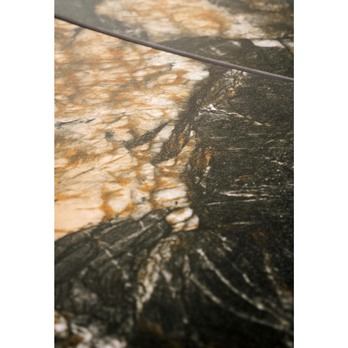 Jedálenský stôl FUREM čierny mramor/čierna 8