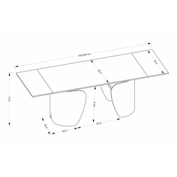 Jedálenský stôl FUREM čierny mramor/čierna 11