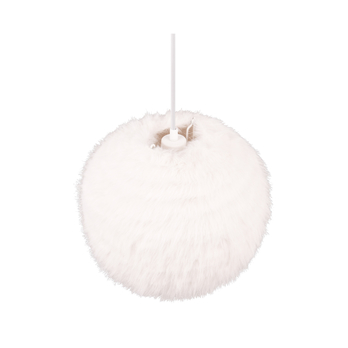 Závesné svietidlo FURRY biela, hĺbka 35 cm 2