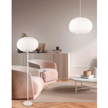Stojacia lampa FURRY biela 1
