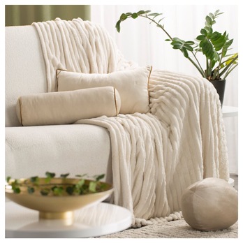 Dekoračný vankúš GAJA 1 svetlobéžová, 45x15 cm 1