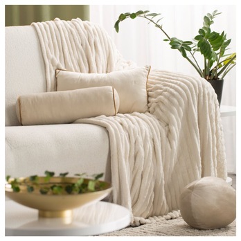 Dekoračný vankúš GAJA 2 svetlobéžová, 30x50 cm 1