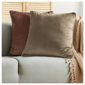 Obliečka na vankúš GAJA 3 tmavoružová, 45x45 cm 1