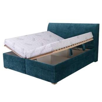 Posteľ GALA XL petrolejová, 160x200 cm, bez matraca 1