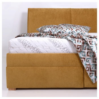 Posteľ GALA XL horčicová, 180x200 cm, bez matraca 3