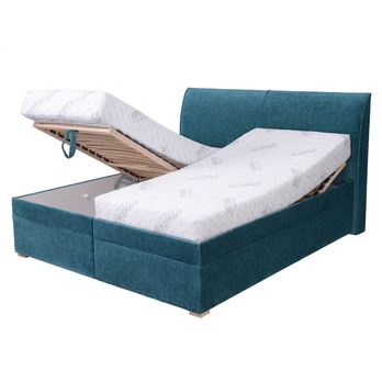 Posteľ GALA petrolejová, 160x200 cm, bez matraca 1