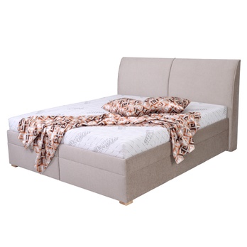 Posteľ GALA béžová, 160x200 cm, bez matraca 2