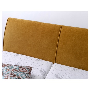 Posteľ GALA horčicová, 160x200 cm, bez matraca 5