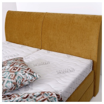 Posteľ GALA horčicová, 160x200 cm, bez matraca 6