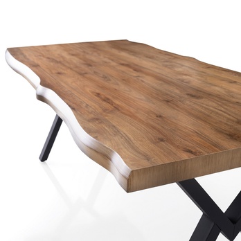 Jedálenský stôl GALA orech/čierna 3