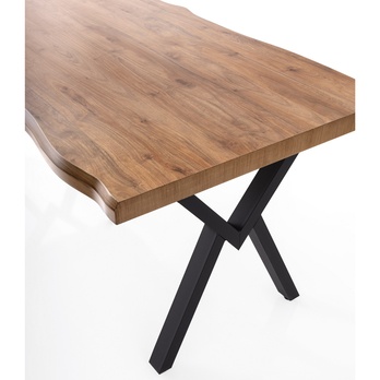 Jedálenský stôl GALA orech/čierna 4