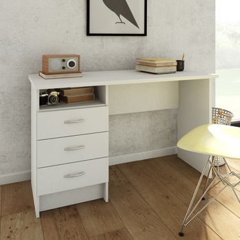 Písací stôl GALAHAM biela 1