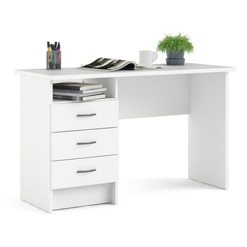 Písací stôl GALAHAM biela 2