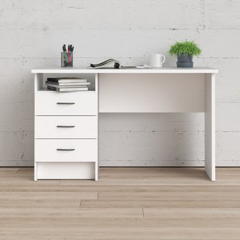 Písací stôl GALAHAM biela 11