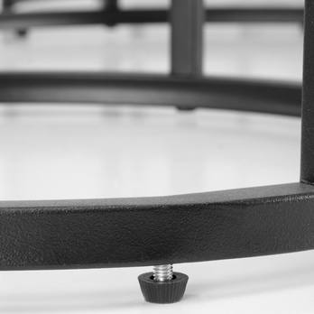 Konferenčný stolík GALDO biely mramor/čierna, sada 3 ks 8