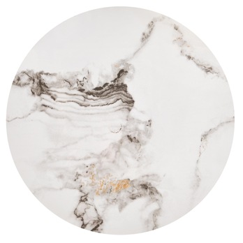 Konferenčný stolík GALDO biely mramor/čierna, sada 3 ks 12