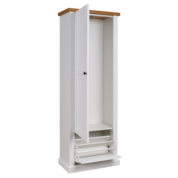 Predsieňová skriňa GALINEO biela/dub 2