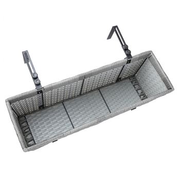 Závesný kvetináč GALVA sivá, 2 ks 5