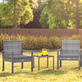 Balkónová zostava GALVAN sivá 1