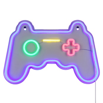 Nástenné LED svietidlo GAMER biela/viacfarebná 2