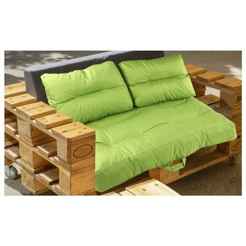 Sada vankúšov na paletový nábytok GARDEN limetková 1