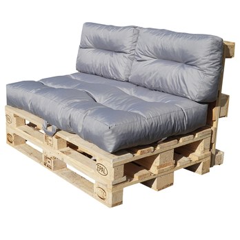 Sedák na paletový nábytok GARDEN sivá 2