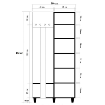 Predsieňová zostava GARMANTO 3 dub sonoma 7