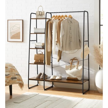 Stojan na šaty GARMENT 2 hnedá/čierna 1