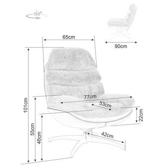 Kreslo GASILLI béžová 1