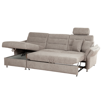 Sedacia súprava GAVORA ľavá, svetlosivá 1