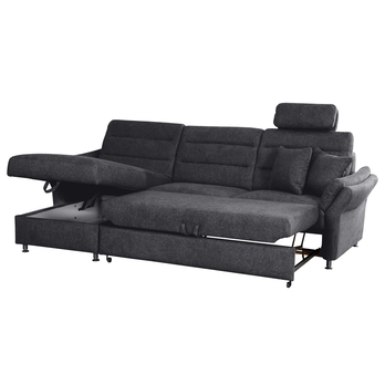 Sedacia súprava GAVORA ľavá, tmavosivá 1