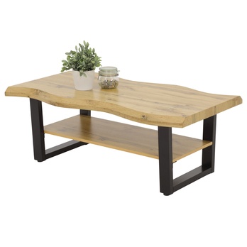 Konferenčný stolík GAVRIIL dub divoký/čierna 1