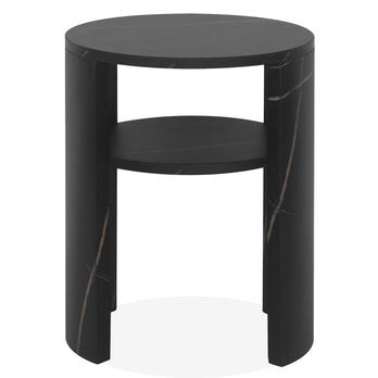 Prístavný stolík GAYA čierny mramor 2