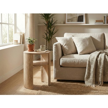 Prístavný stolík GAYA travertín 1