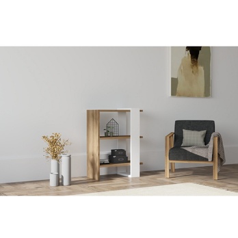 Regál/knižnica GAYE biela 1