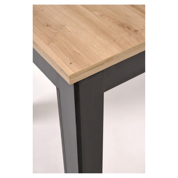 Jedálenský stôl GAZMU dub artisan/čierna 5