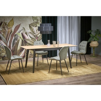 Jedálenský stôl GELAON dub wotan/čierna 1