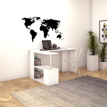 Písací stôl GELINCIK biela 1