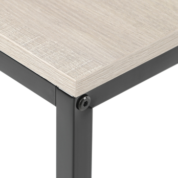 Písací stôl GENESIS čierny kov/bielený dub 5