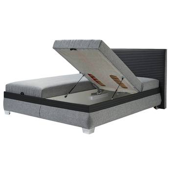 Polohovacia posteľ s matracom GENOVIA 2 čierna/sivá, 160x200 cm 3