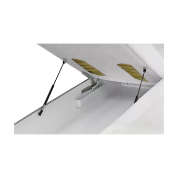 Polohovacia posteľ s matracom GENOVIA 2 čierna/sivá, 160x200 cm 4