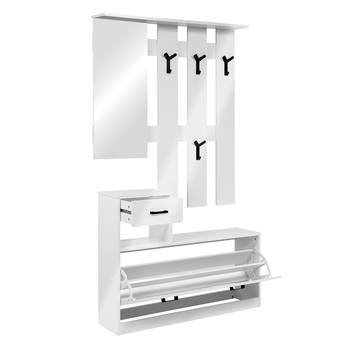 Predsieňová stena GENYA biela vysoký lesk 1